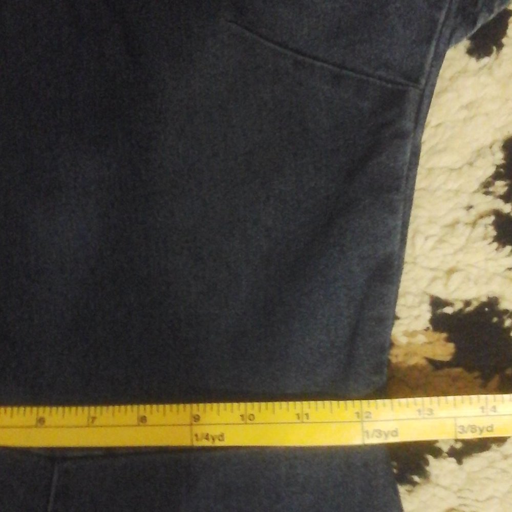 "NWT" Dark Denim Off The Shoulder Ruffled Jumpsuit - Picture 4 of 7